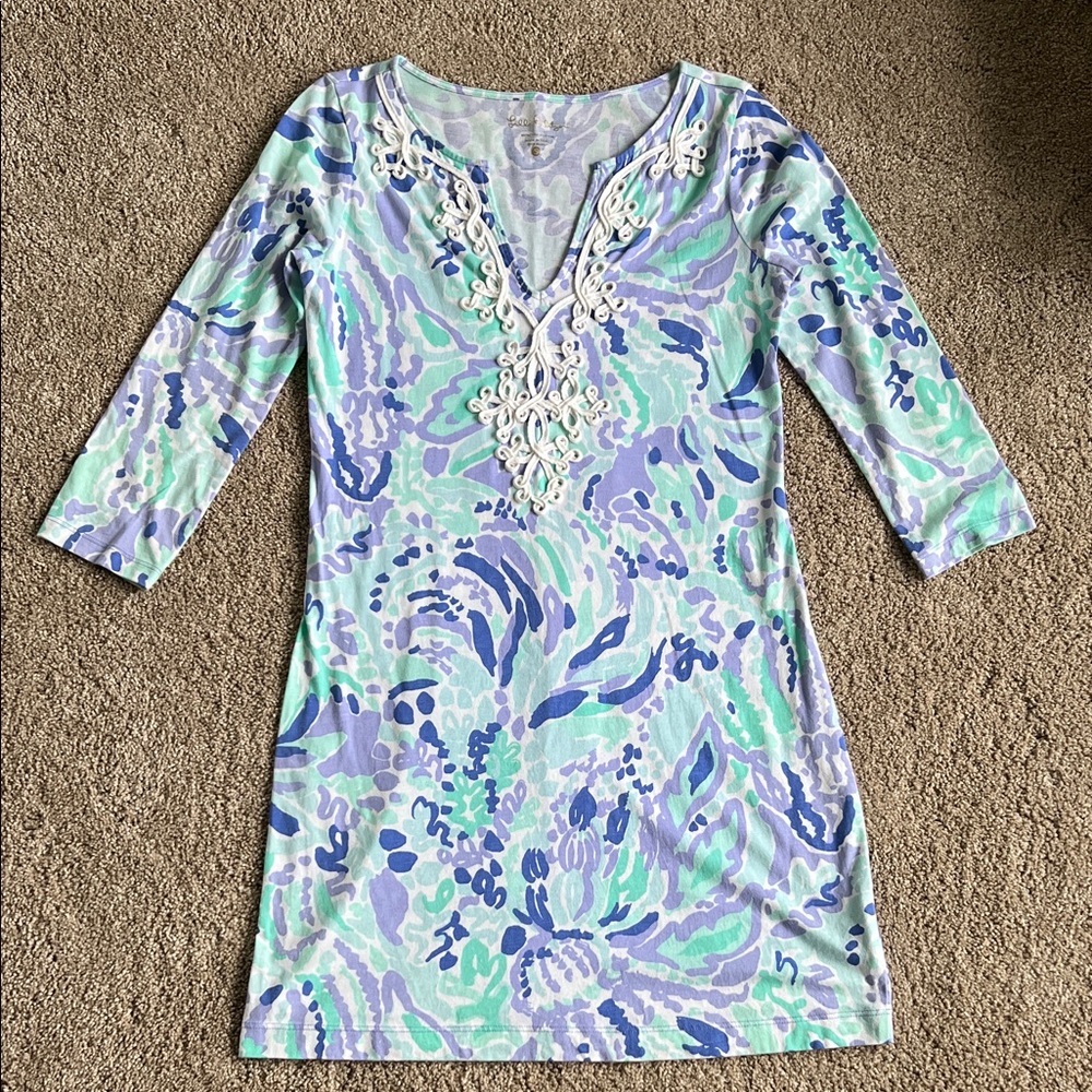 Lilly Pulitzer Blue and Mint Dress